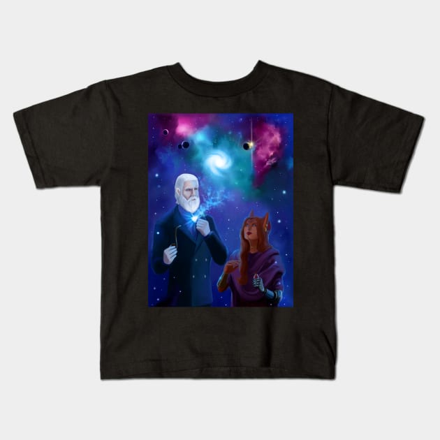 Galaxies Kids T-Shirt by ALStanford